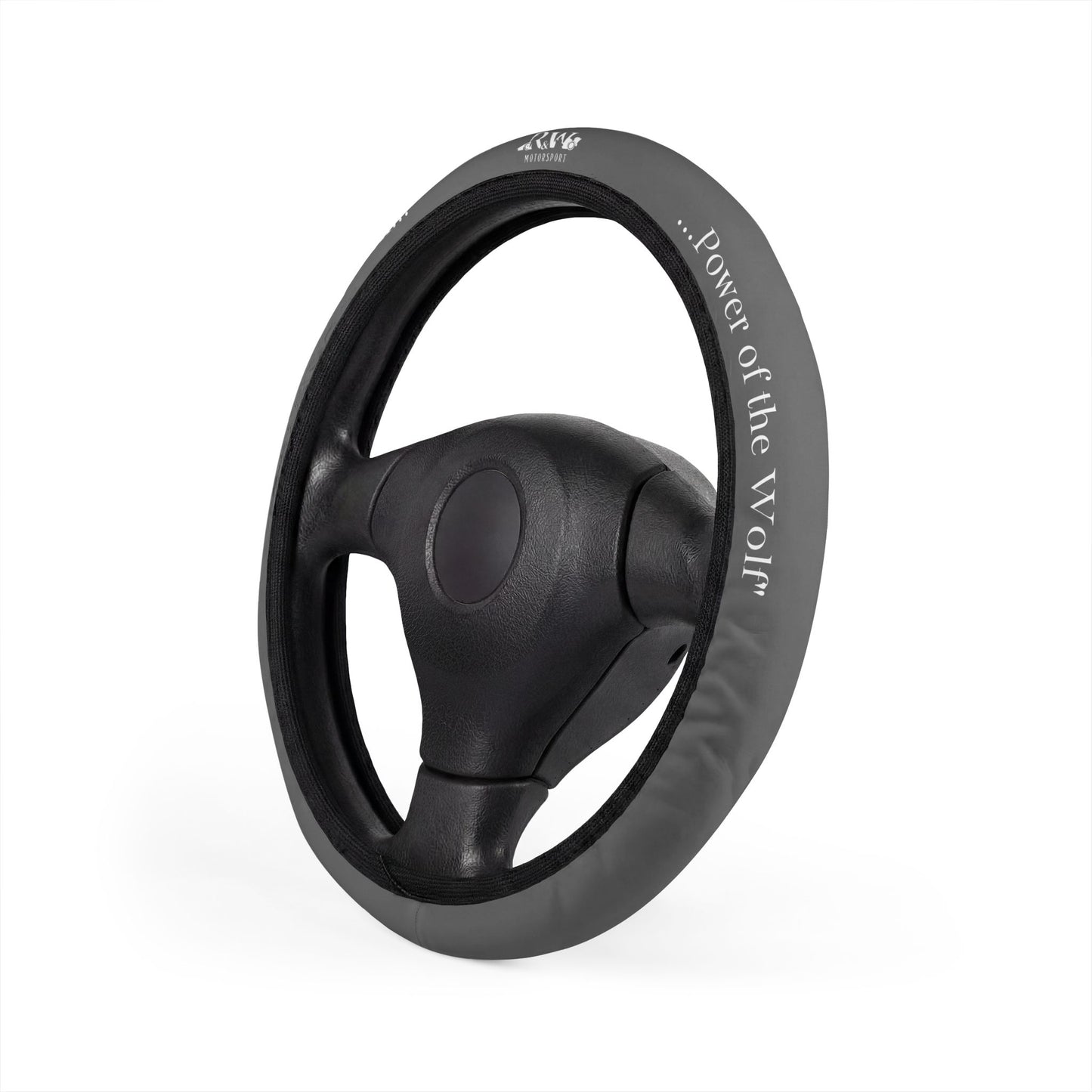 R&W Motorsport Team Motto "Asphalt Grey" Steering Wheel Cover