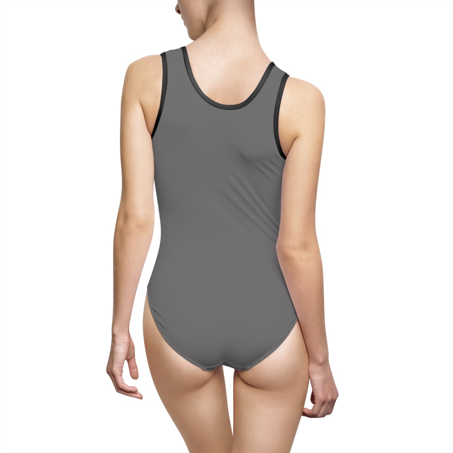 R&W Women's Classic One-Piece Swimsuit — Asphalt Grey Classic Women's Swimwear