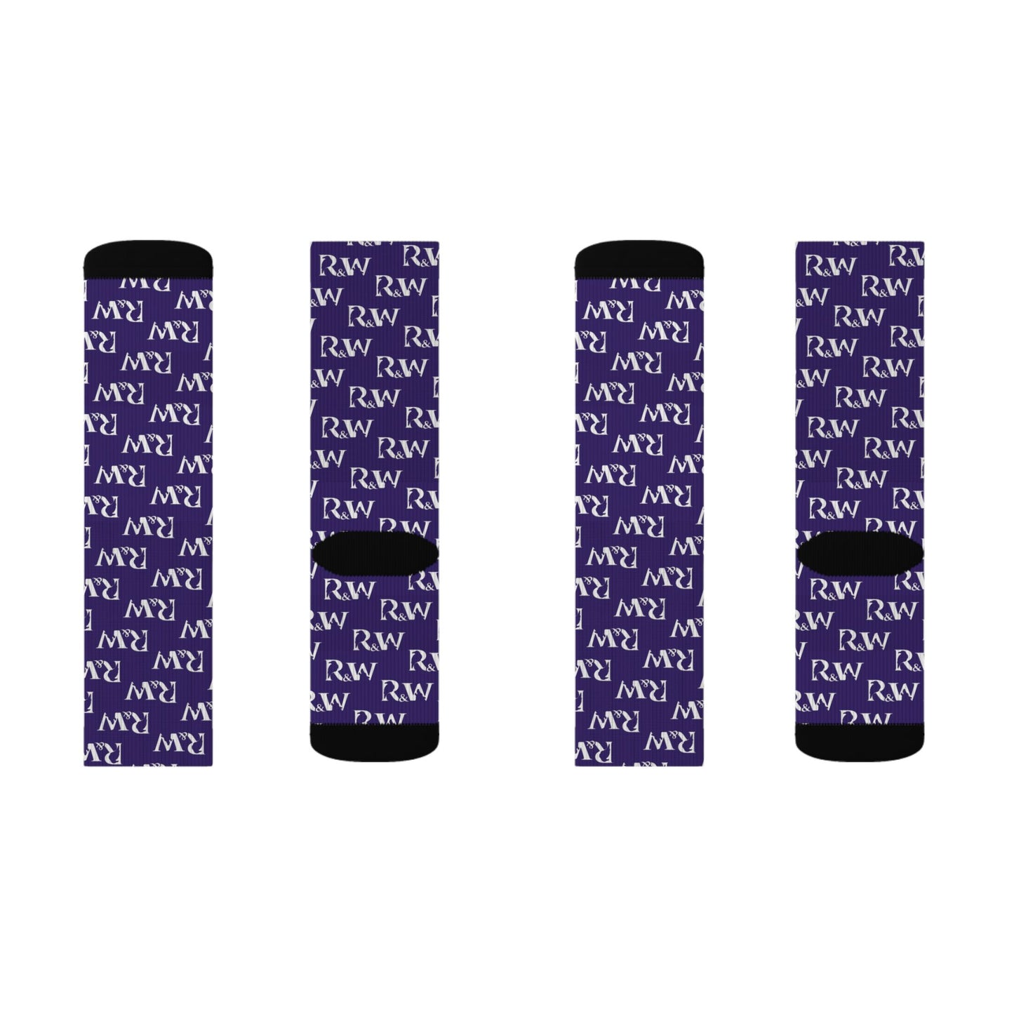 Monogram Pattern Socks — Raven Crew Socks