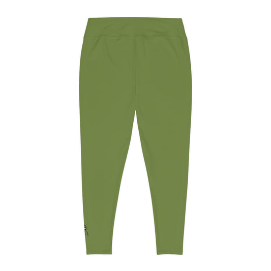 R&W Women's Plus Size Leggings — Minimalist Logo Tomillo Tranquilo