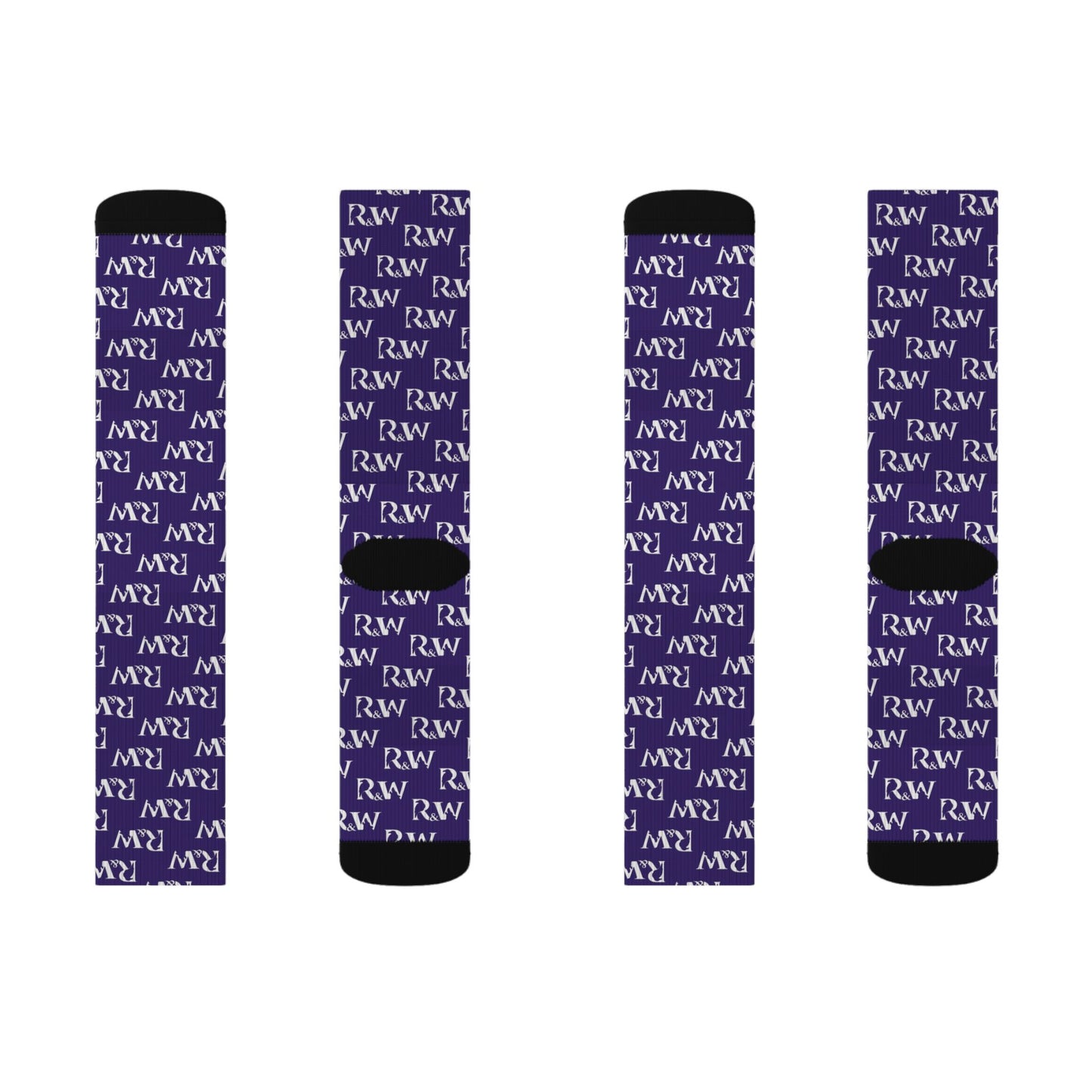 Monogram Pattern Socks — Raven Crew Socks