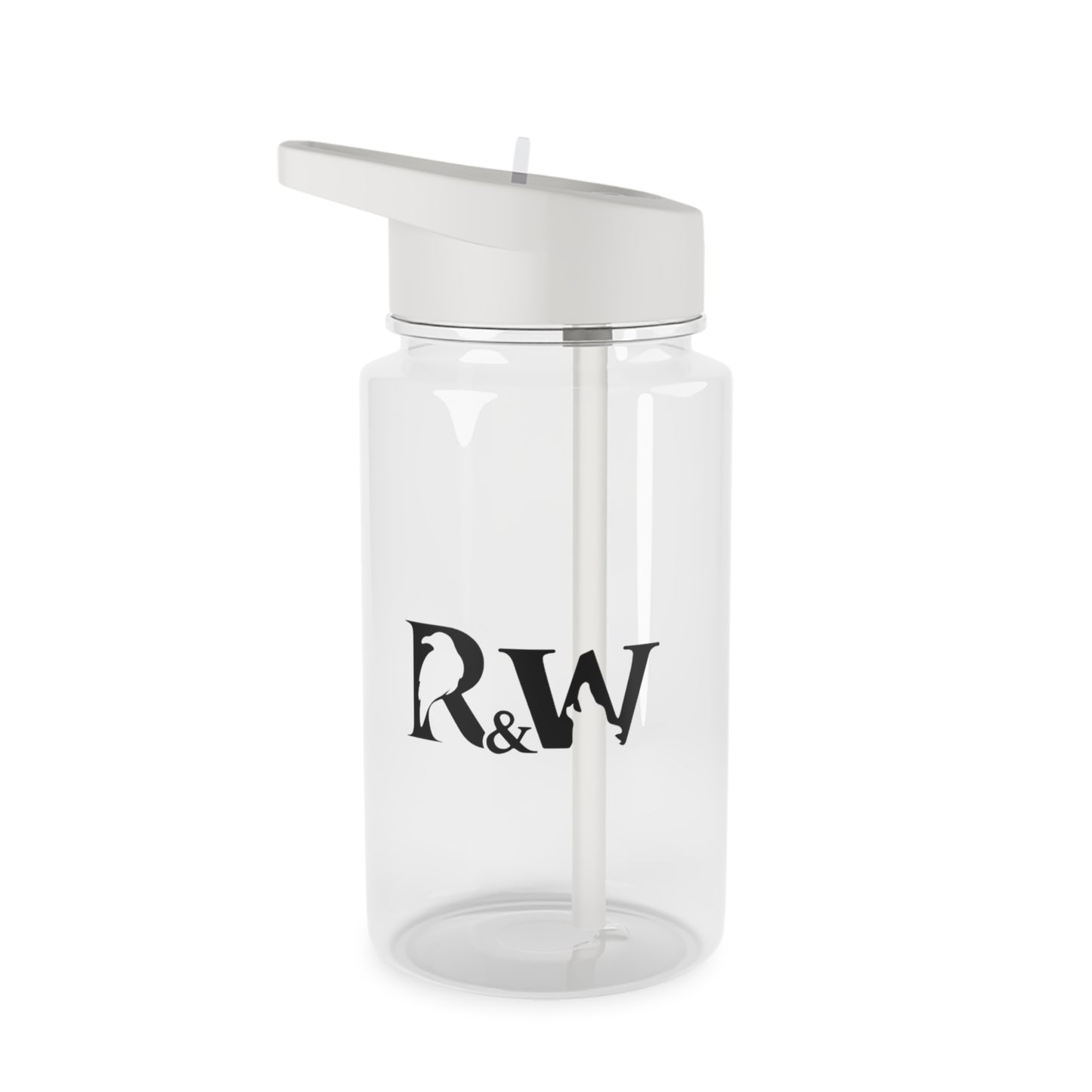 R&W Monogram Tritan Water Bottle – Clear Sports Straw Bottle