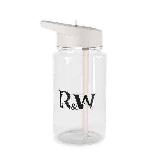 R&W Monogram Tritan Water Bottle – Clear Sports Straw Bottle