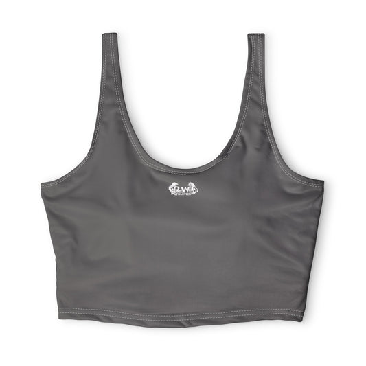 R&W Women's Monogram Sports Bra Athletic top — Asphalt Grey