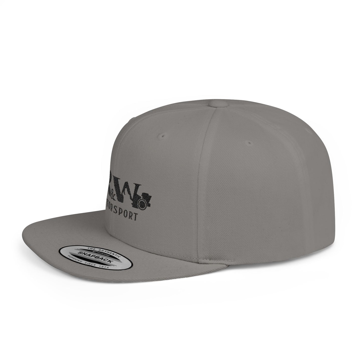 R&W Motorsport Distressed Logo Snapback Hat