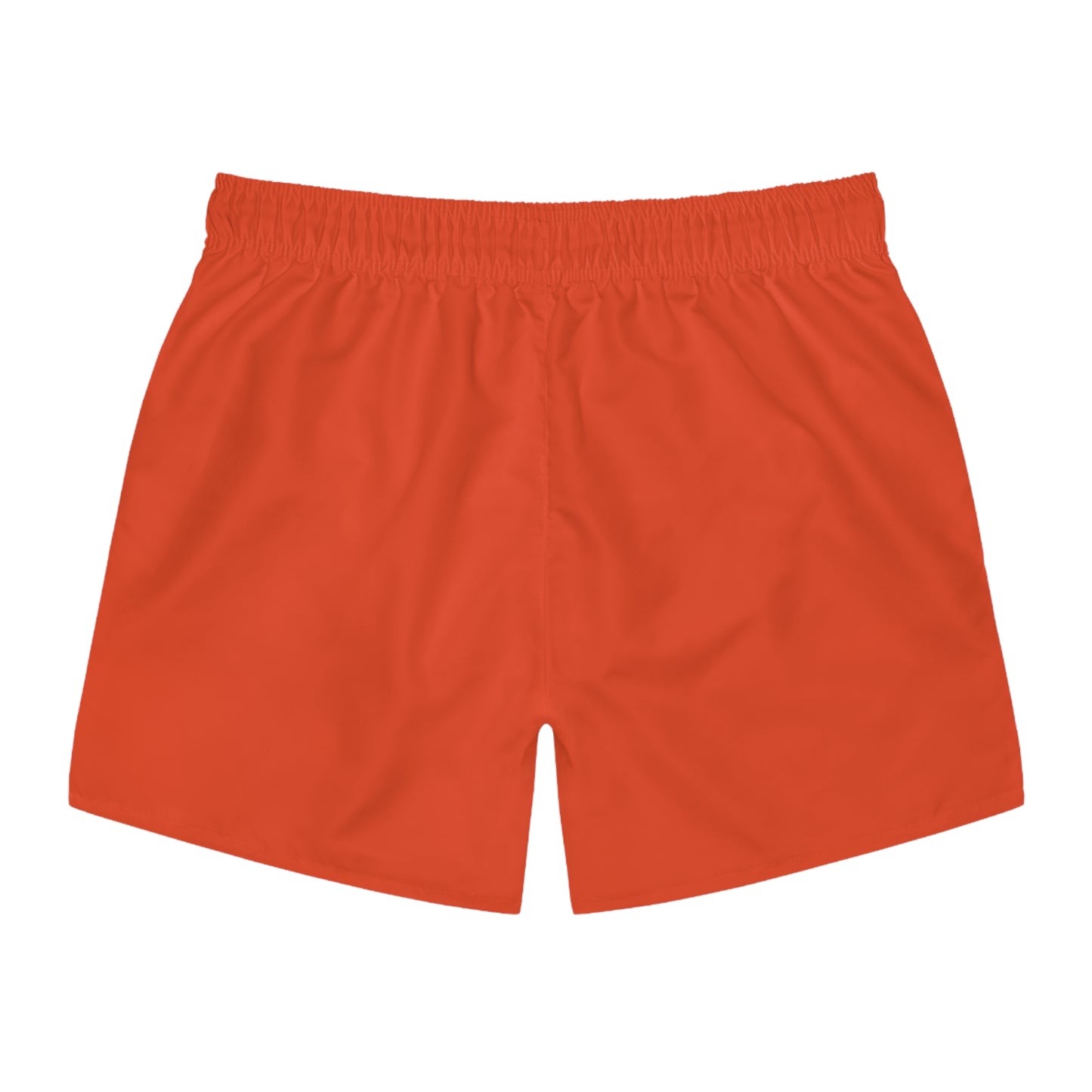 Mens Minimal Logo Swim Trunks — Rojo Rugiente