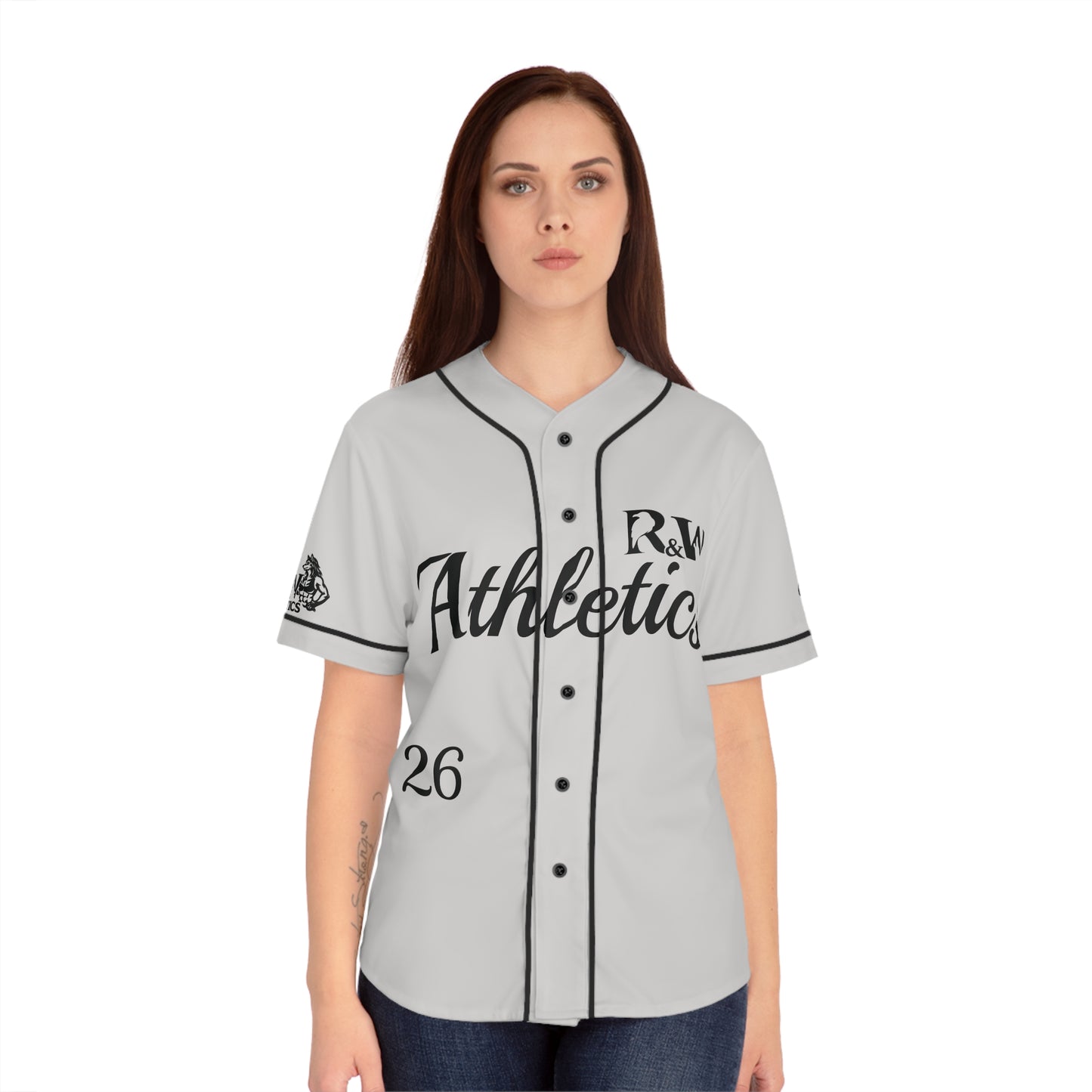 R&W Women's "Opening Day" Baseball Jersey — Wolf Grey