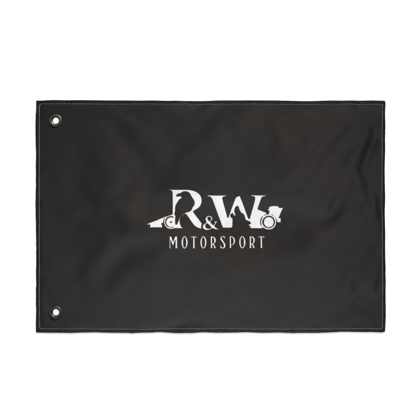 R&W Motorsport Team Flag (Tarmac Black)