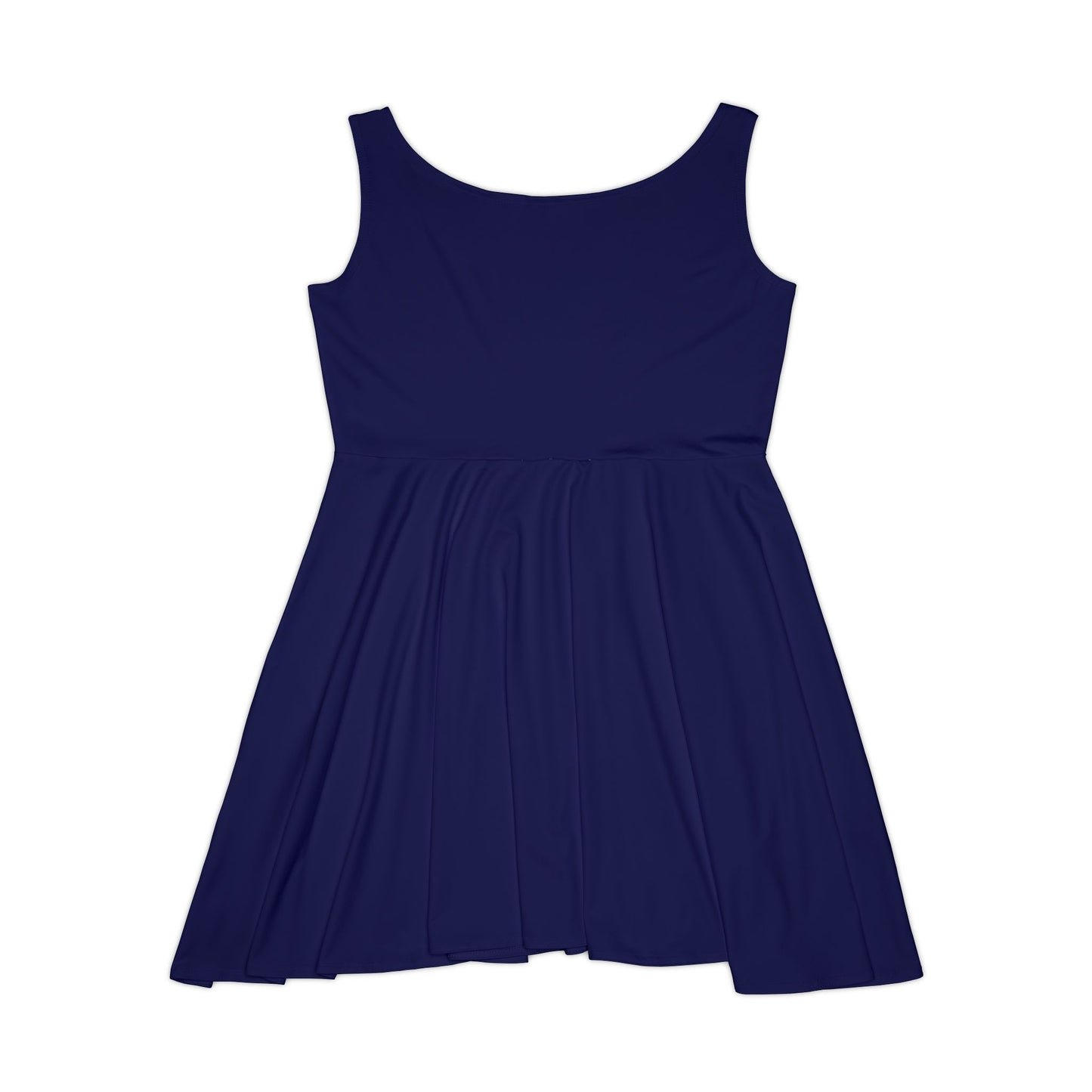 Noble Navy Women's Skater Dress — Classic Scoop Neck A-Line Summer Dress