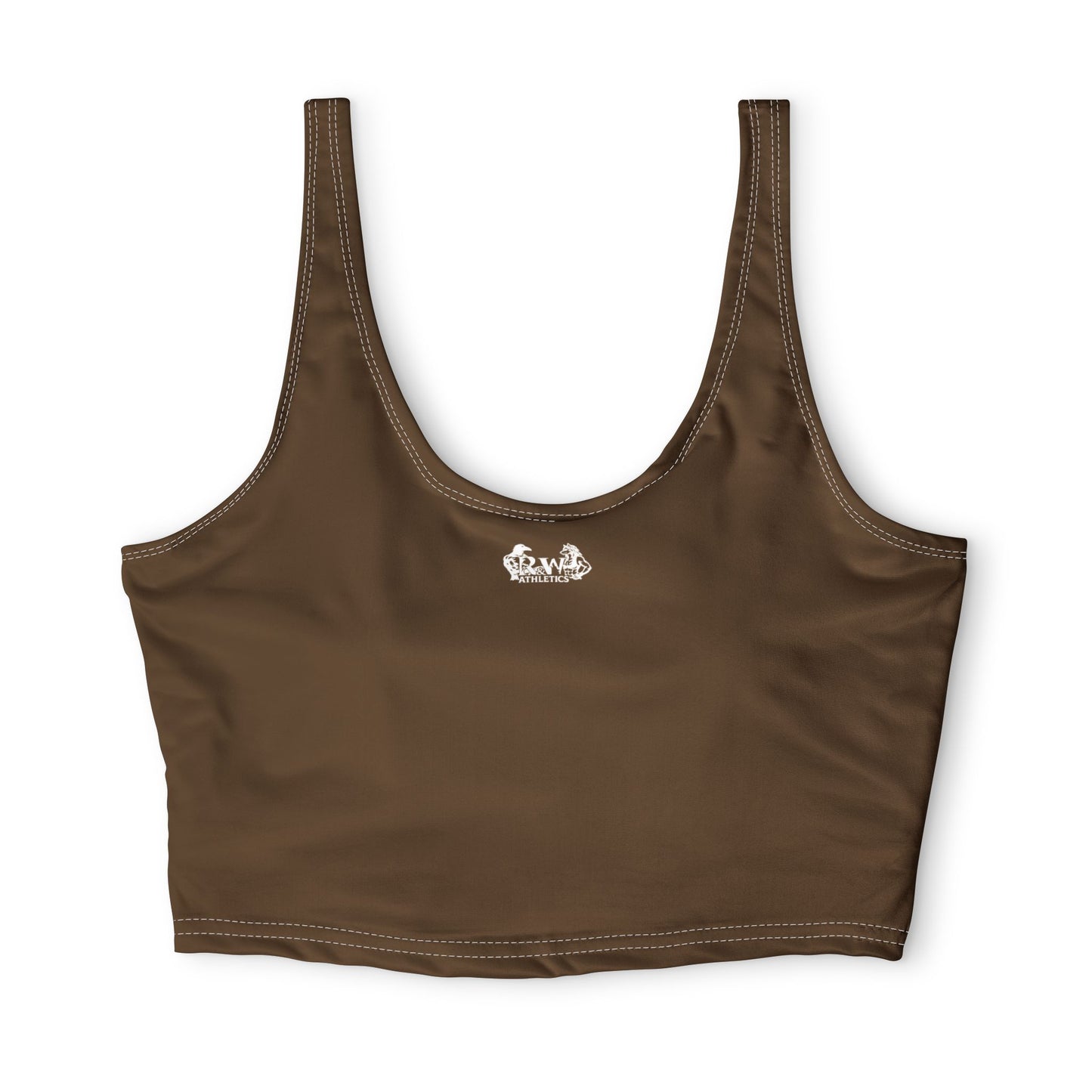 R&W Women's Monogram Sports Bra Athletic top — Maduro Marrón
