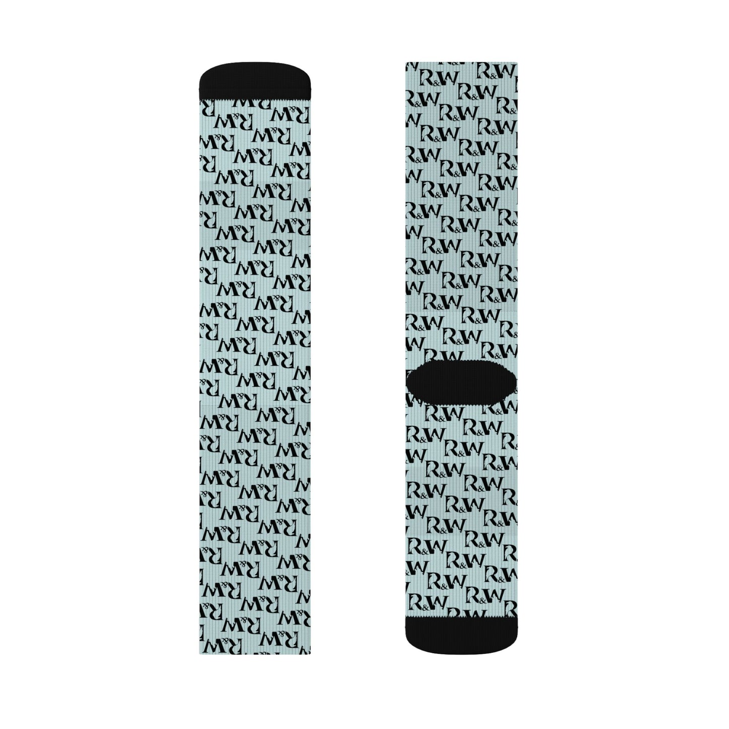 Monogram Pattern Socks — Horizon Crew Socks