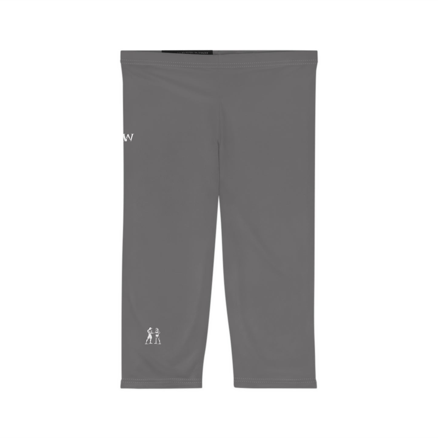 R&W Women's Capri Leggings — Minimalist Logo Asphalt Grey