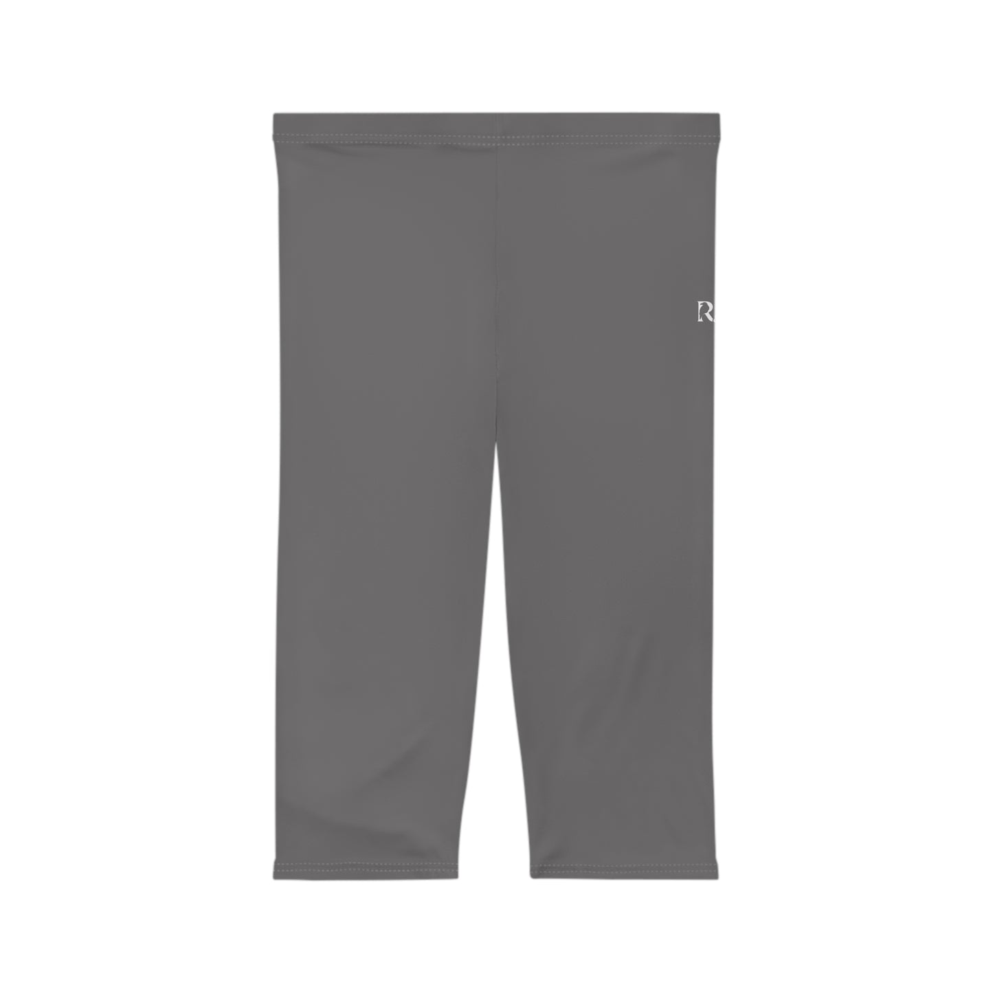 R&W Women's Capri Leggings — Minimalist Logo Asphalt Grey