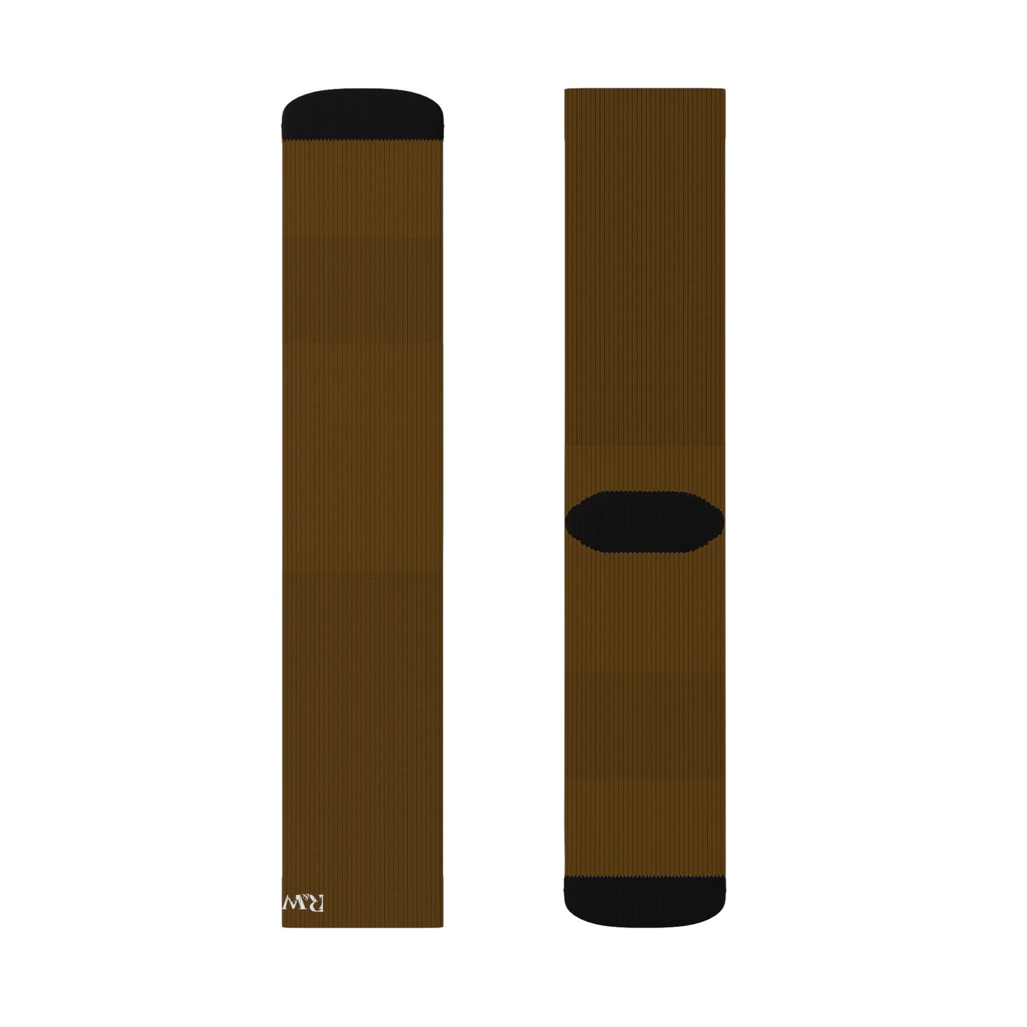 R&W Athletics Small Logo Socks - Maduro Marrón