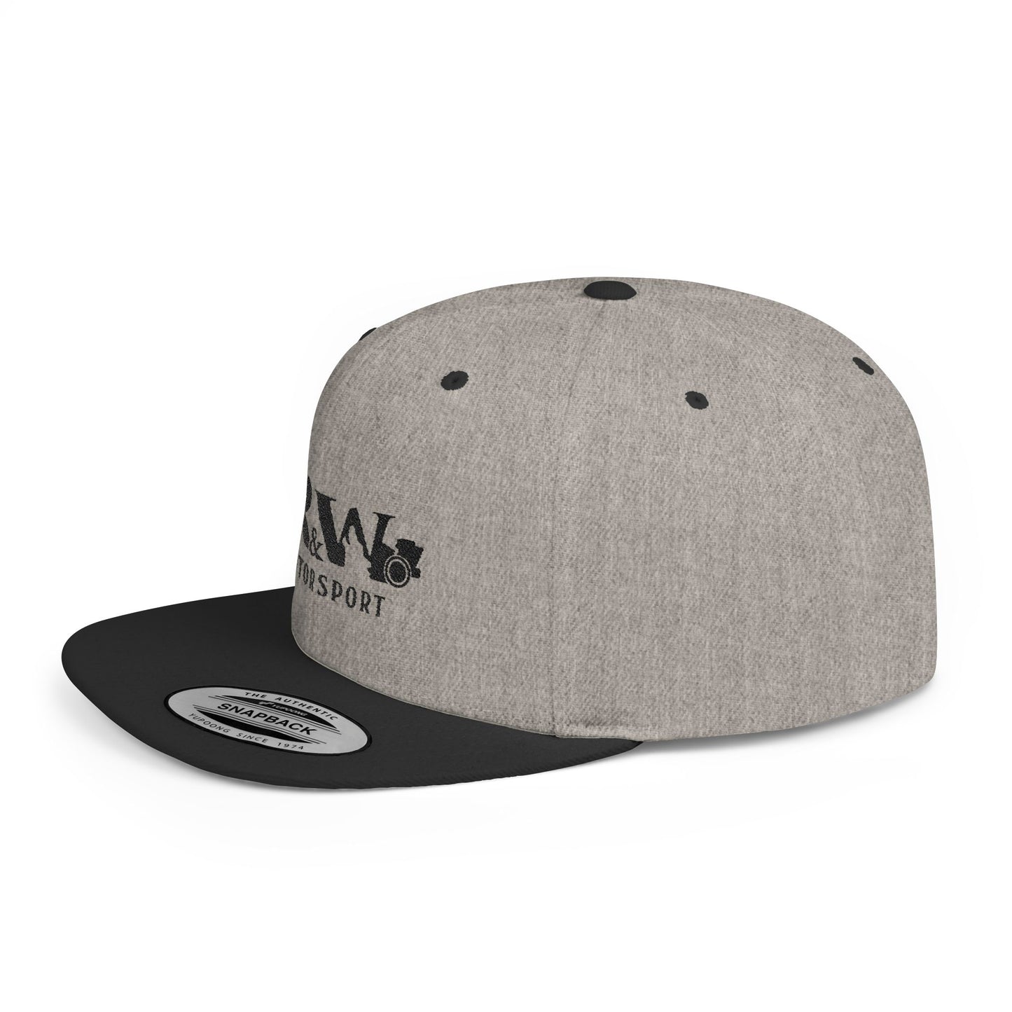 R&W Motorsport Distressed Logo Snapback Hat
