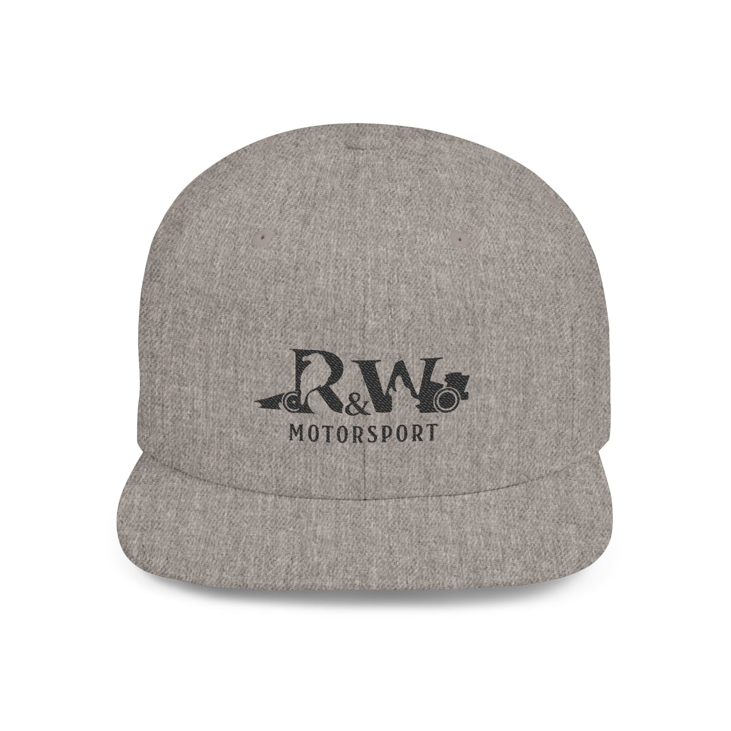 R&W Motorsport Distressed Logo Snapback Hat