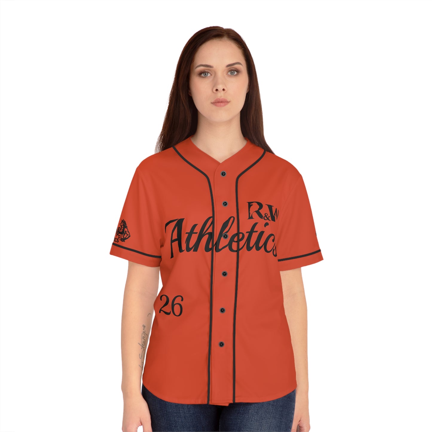 R&W Women's "Opening Day" Baseball Jersey — Rojo Rugiente I