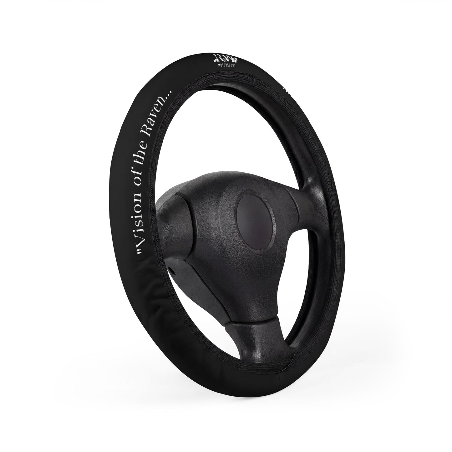 R&W Motorsport Team Motto "Tarmac Black" Steering Wheel Cover