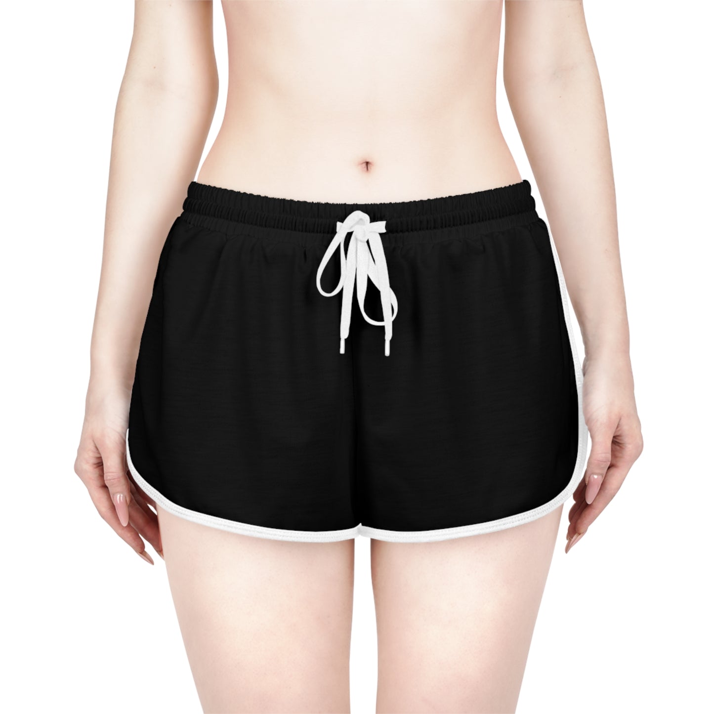 R&W Athletics Minimalist Logo Women's Relaxed Shorts — Tarmac Black