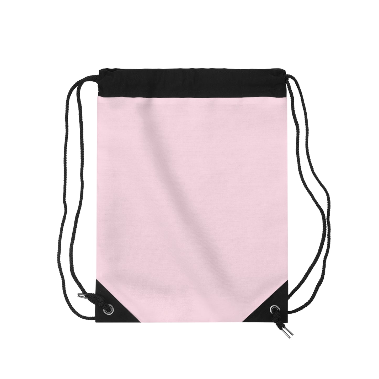 Monogram Drawstring Bag — Minimalist Performance Pink Gym Sack