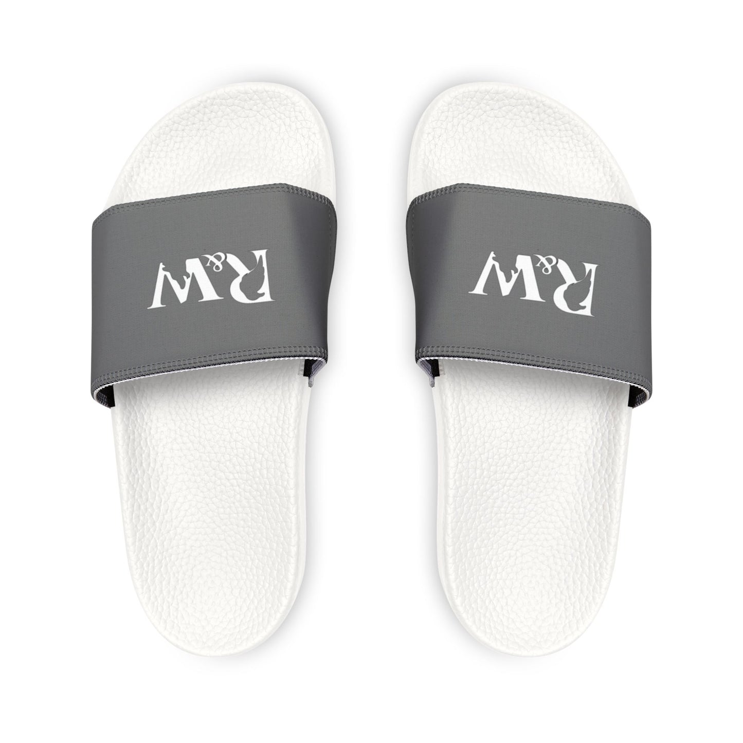 R&W Men's Slide Sandals — Asphalt Grey Casual Pool & Beach Slides