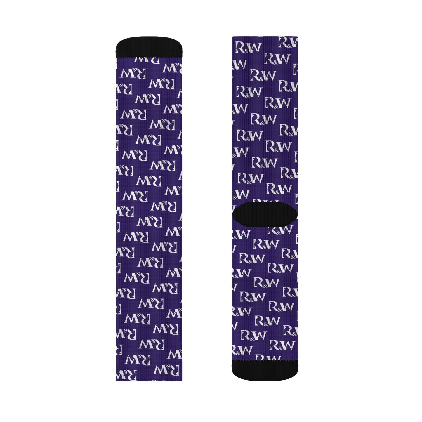 Monogram Pattern Socks — Raven Crew Socks