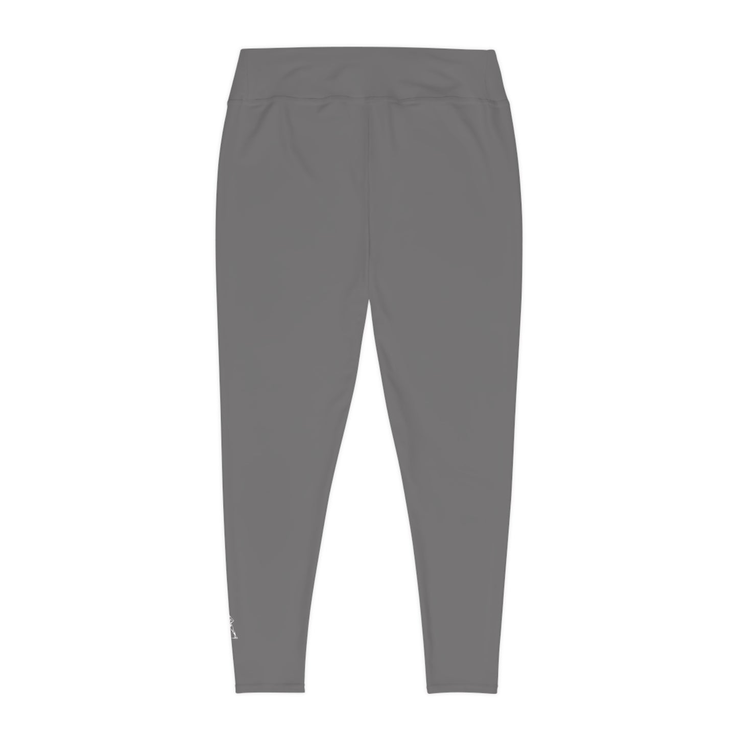R&W Women's Plus Size Leggings — Minimalist Logo Asphalt Grey