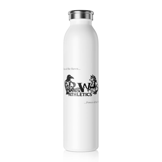 Slim Water Bottle — Panda Gothic R&W Monogram Stainless Steel Bottle