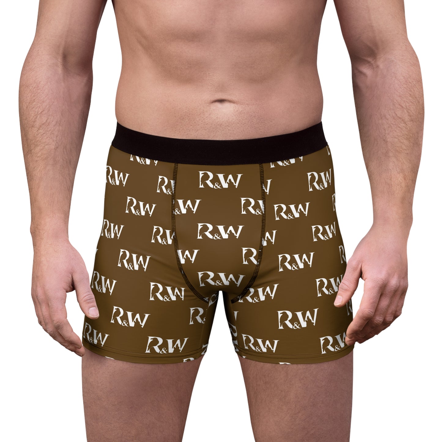 Men's Pattern Boxer Briefs — Maduro Marrón Men’s Underwear