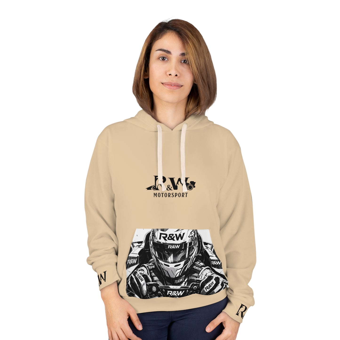 R&W Motorsport Hoodie — R&W 'Vision of the Raven, Power of the Wolf' Racing Pullover (Dakar Dunes)