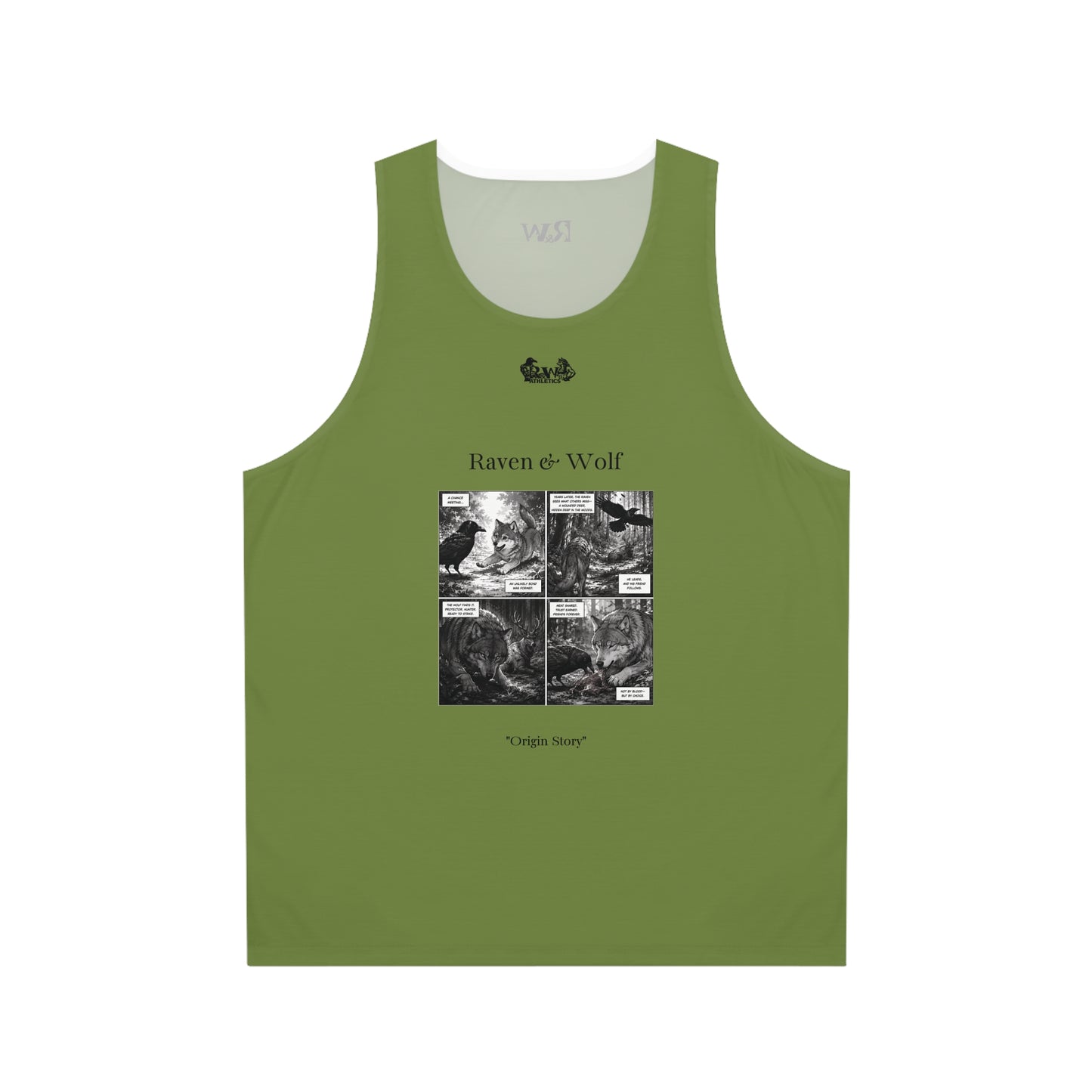 R&W Athletics "Origin Story" Comic-Style Fitness Tank Top — Tomillo Tranquilo
