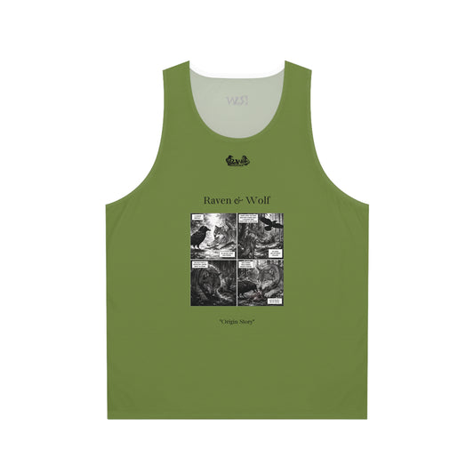 R&W Athletics "Origin Story" Comic-Style Fitness Tank Top — Tomillo Tranquilo