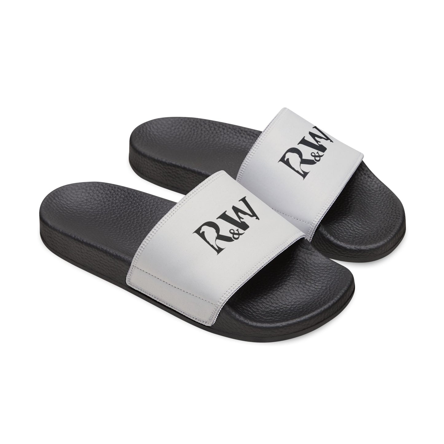 R&W Men's Slide Sandals — Wolf Grey Casual Pool & Beach Slides