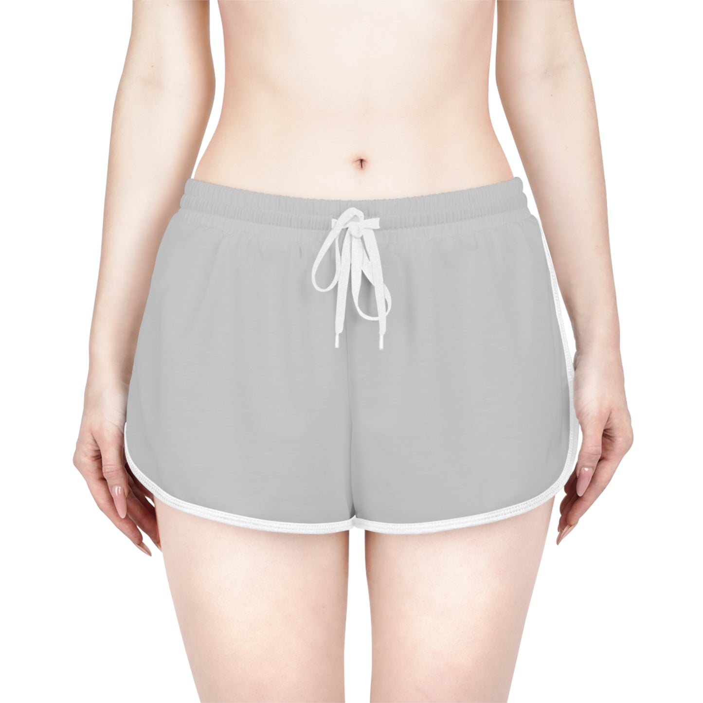 R&W Women's Minimalist Logo Relaxed Shorts — Wolf Grey