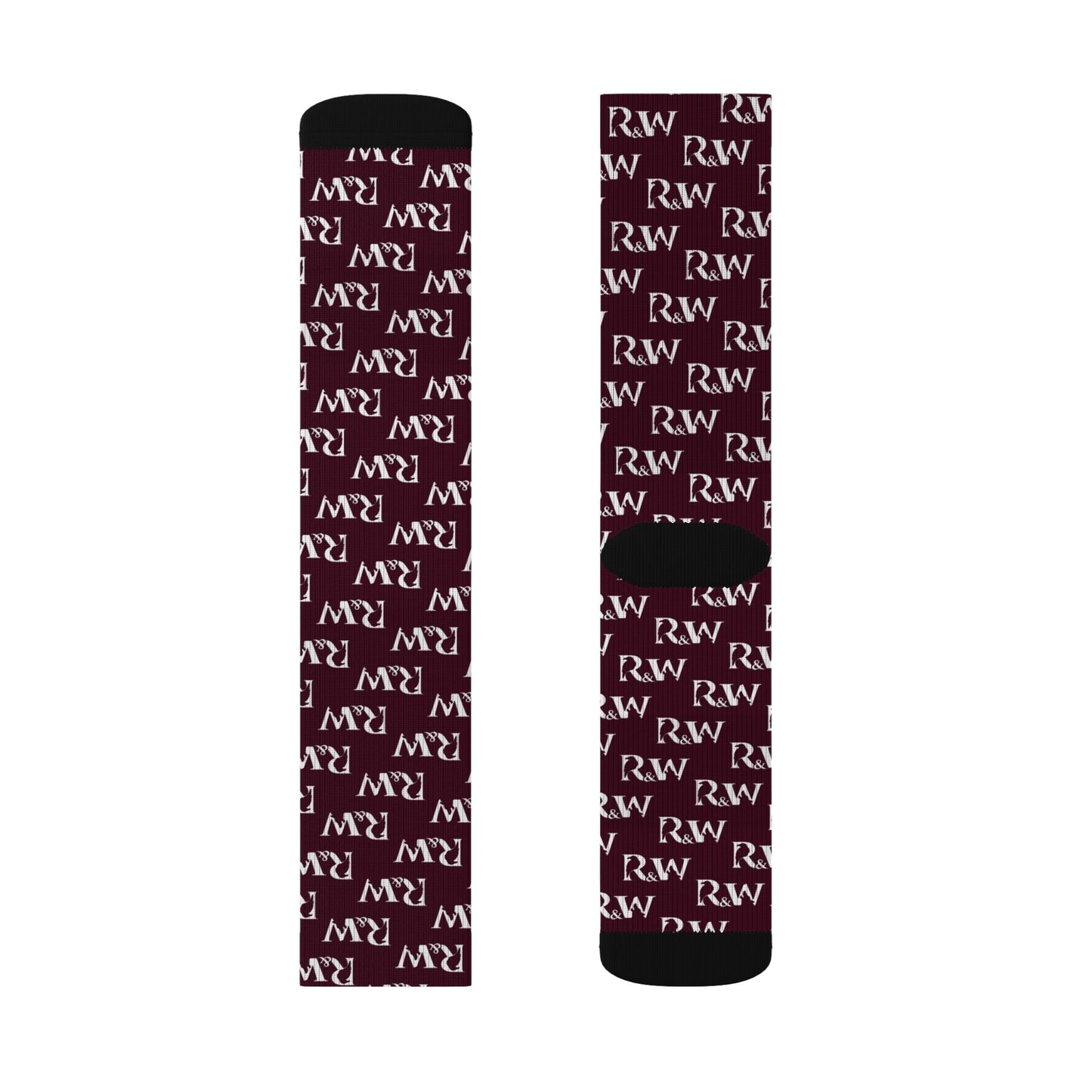Monogram Pattern Socks — Vino Viejo Crew Socks