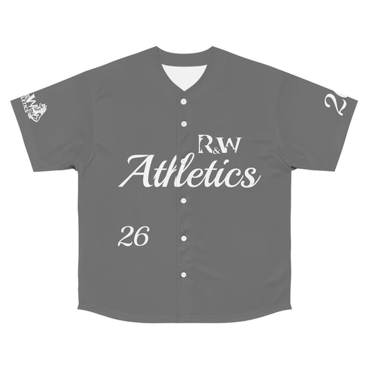 R&W Athletics Men's "Opening Day" Baseball Jersey — Asphalt Grey
