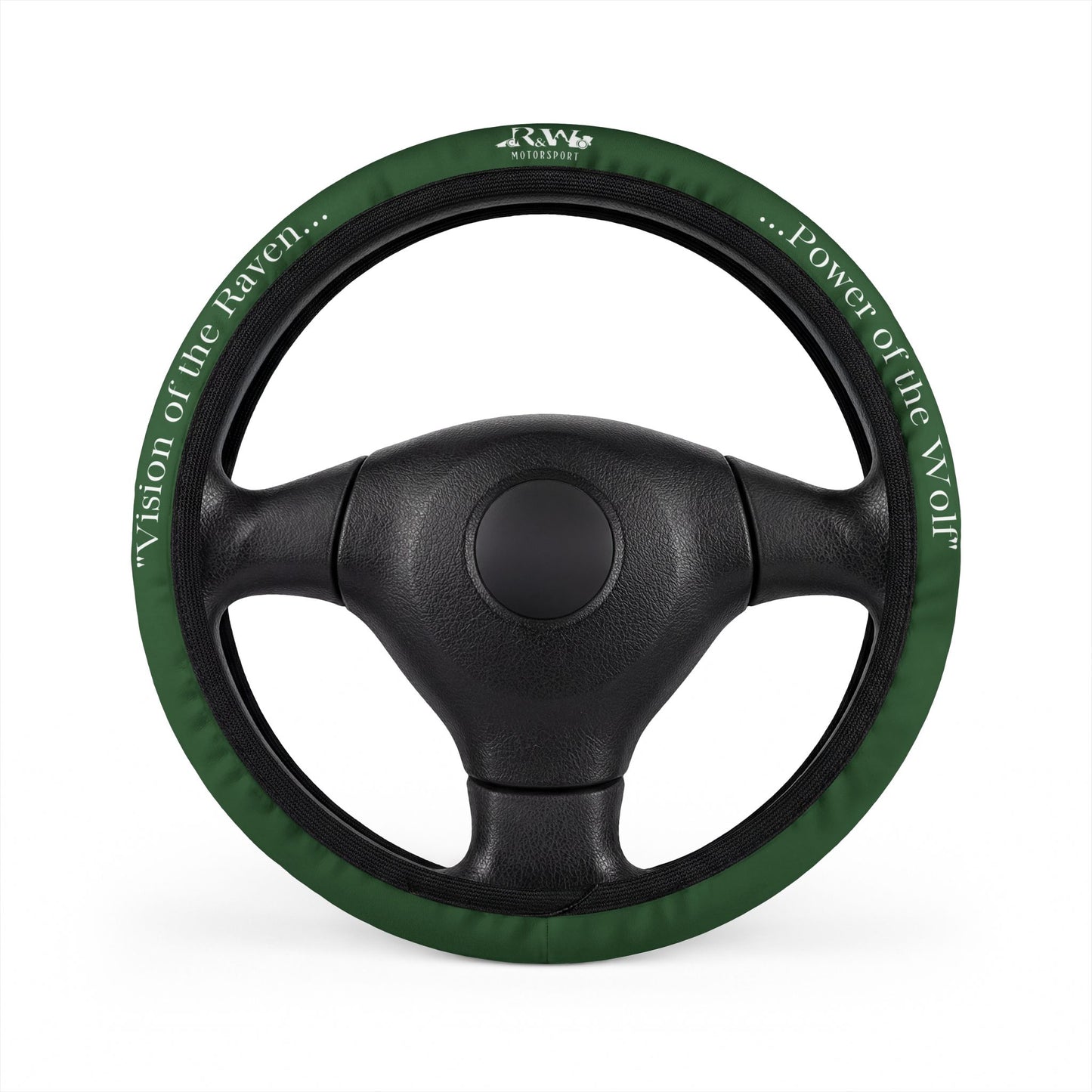 R&W Motorsport Team Motto "Verde Valiosa" Steering Wheel Cover