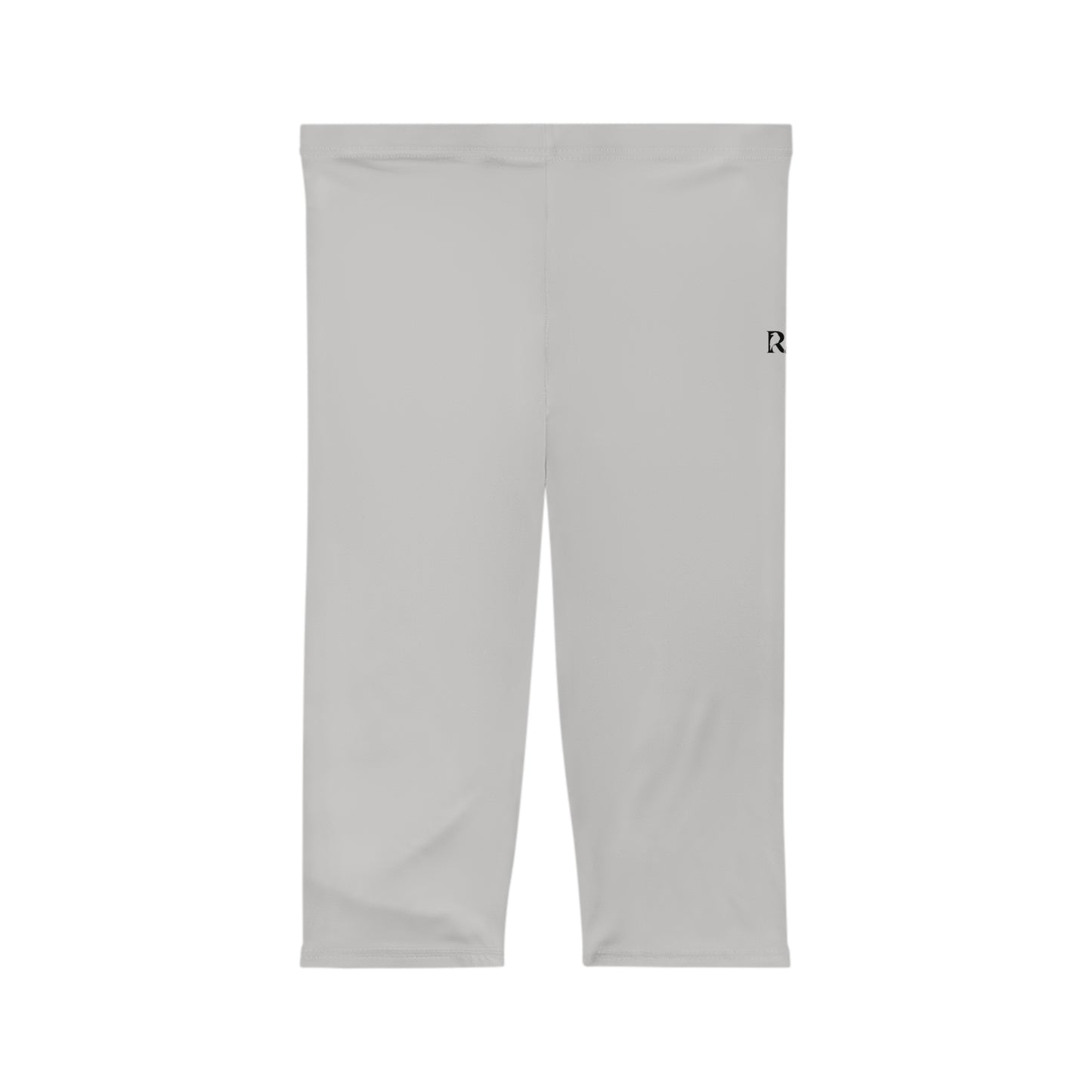 R&W Women's Capri Leggings — Minimalist Logo Wolf Grey