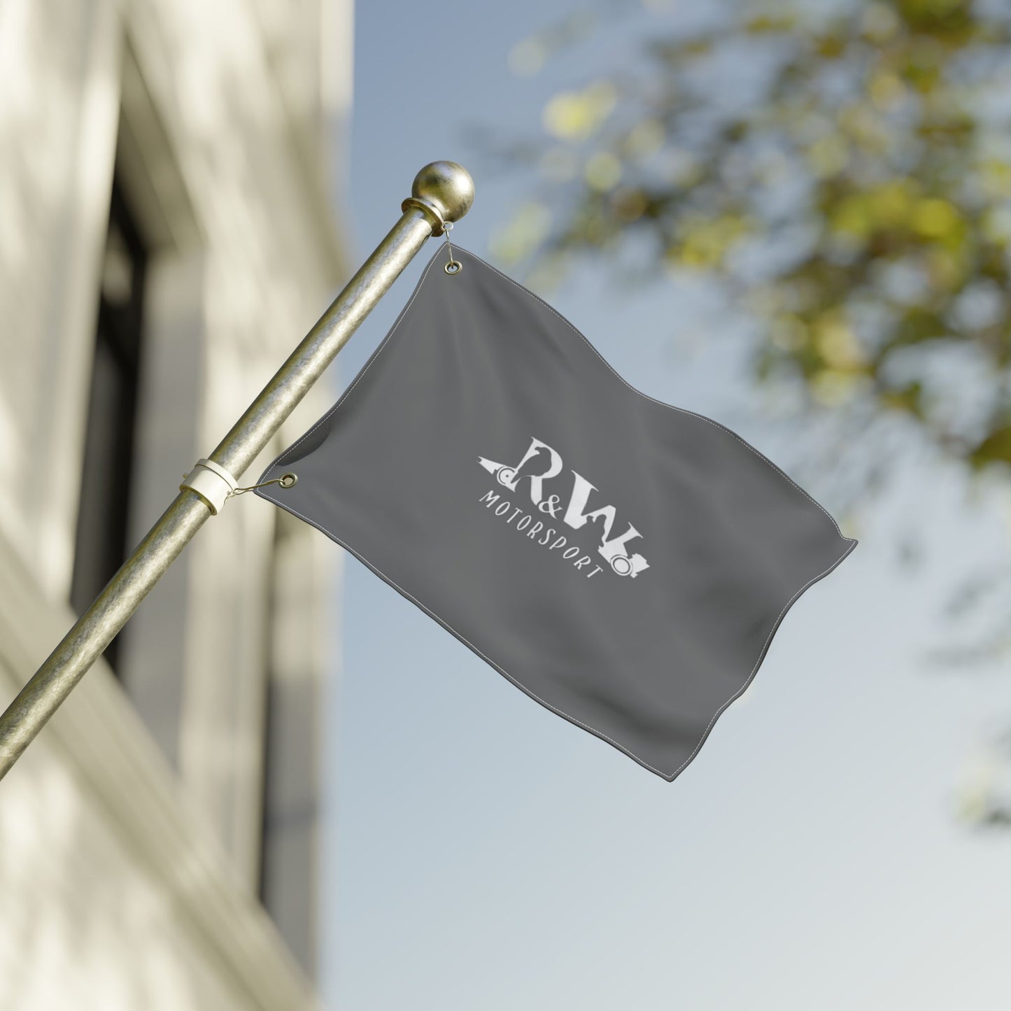 R&W Motorsport Team Flag (Asphalt Grey)
