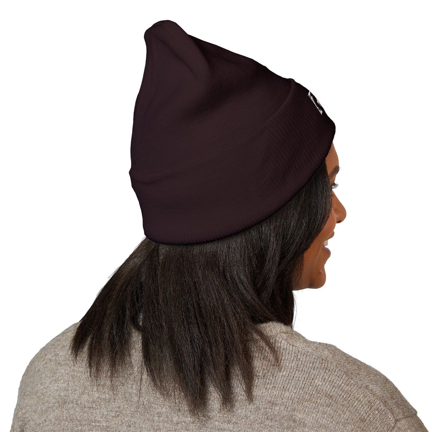 R&W Athletics Embroidered Logo Cuffed Beanie — Classic Knit Winter Hat
