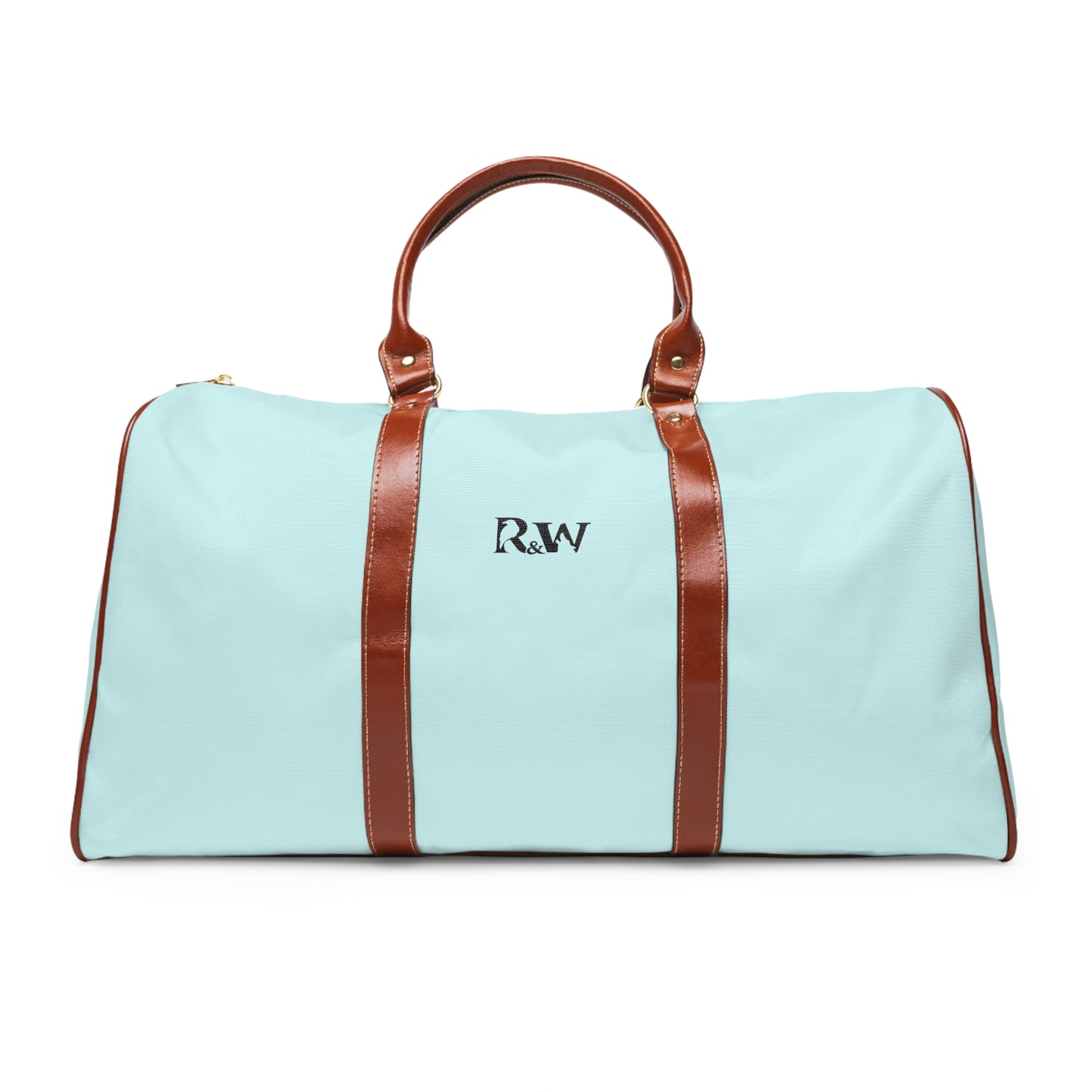 Copy of Monogram Waterproof Travel Duffle Bag – Bella Blanco with Brown Trim