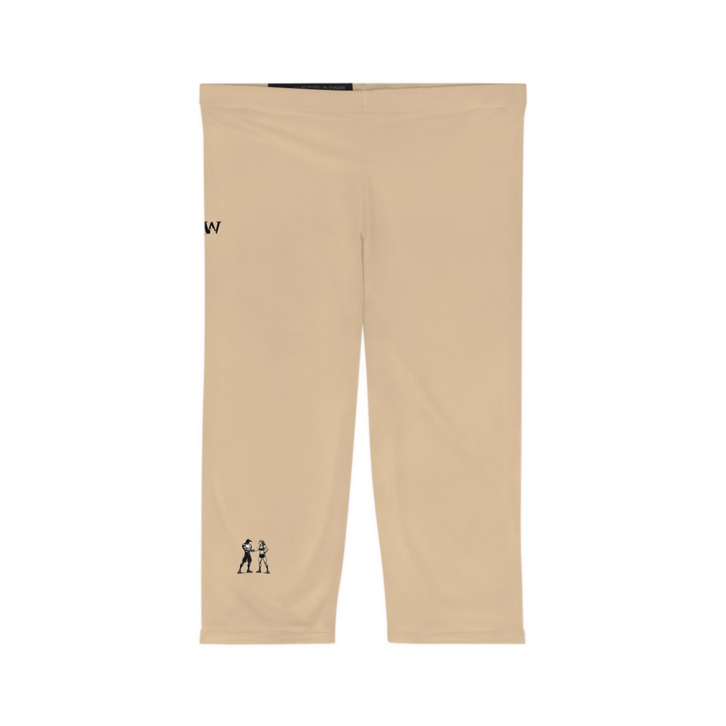 R&W Women's Capri Leggings — Minimalist Logo Dakar Dunes