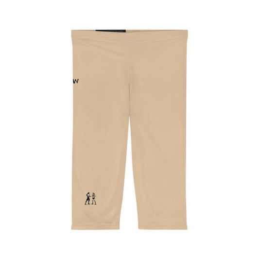 R&W Women's Capri Leggings — Minimalist Logo Dakar Dunes