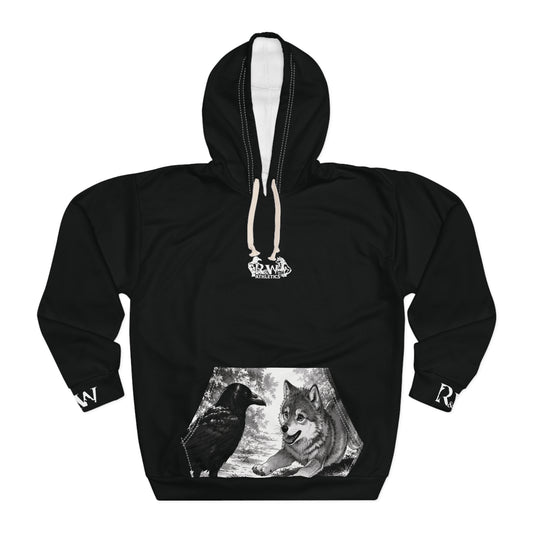 R&W Athletics Graphic Hoodie — "Origin Story" Tarmac Black Comic Panel Pullover
