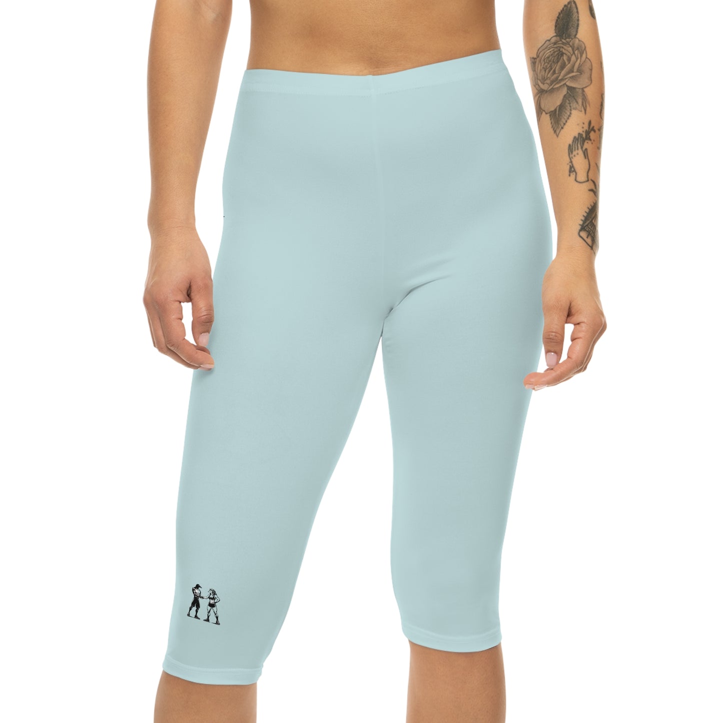 R&W Women's Capri Leggings — Minimalist Logo Horizon