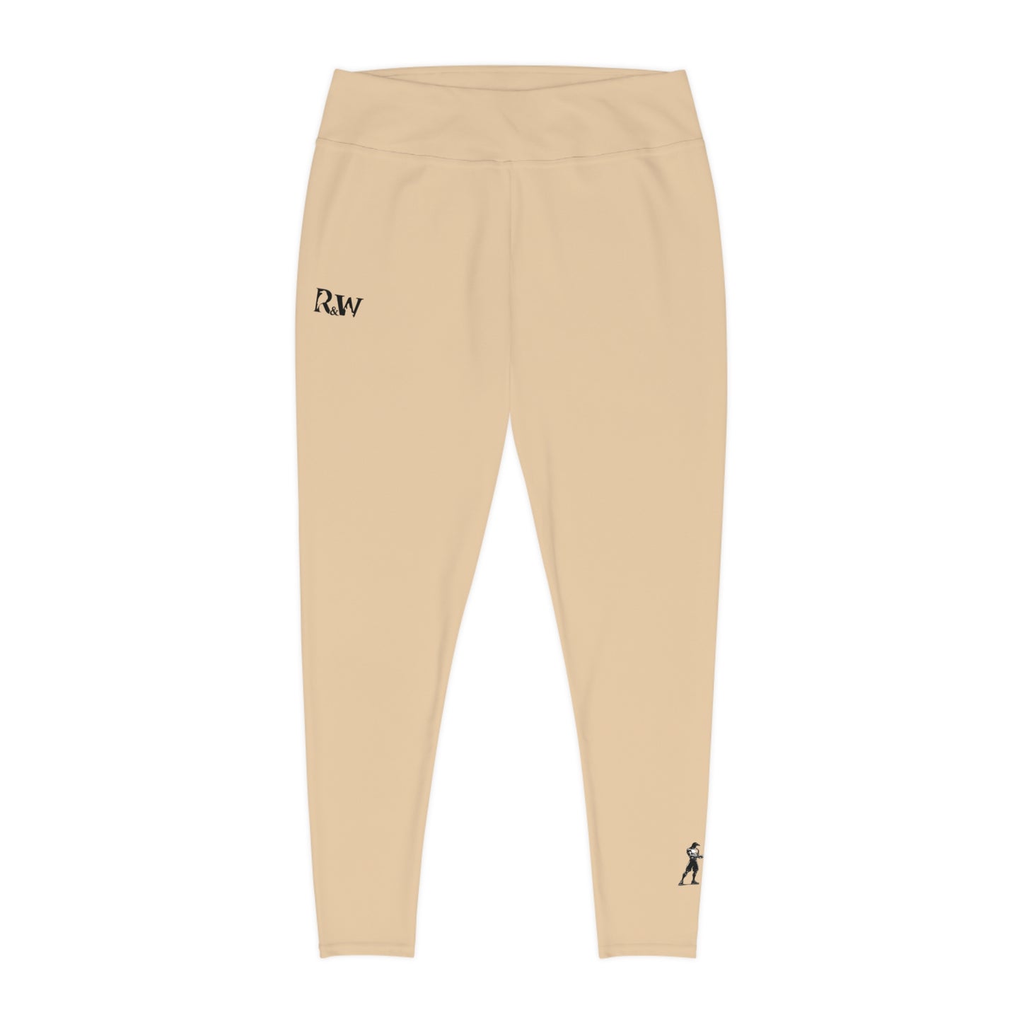 R&W Women's Plus Size Leggings — Minimalist Logo Dakar Dunes