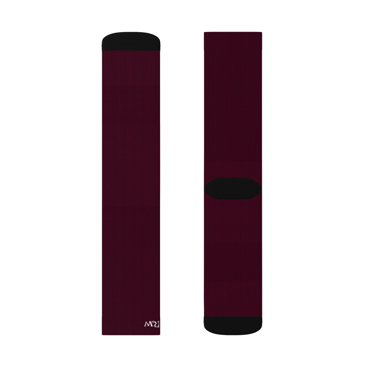 R&W Athletics Small Logo Socks - Vino Viejo