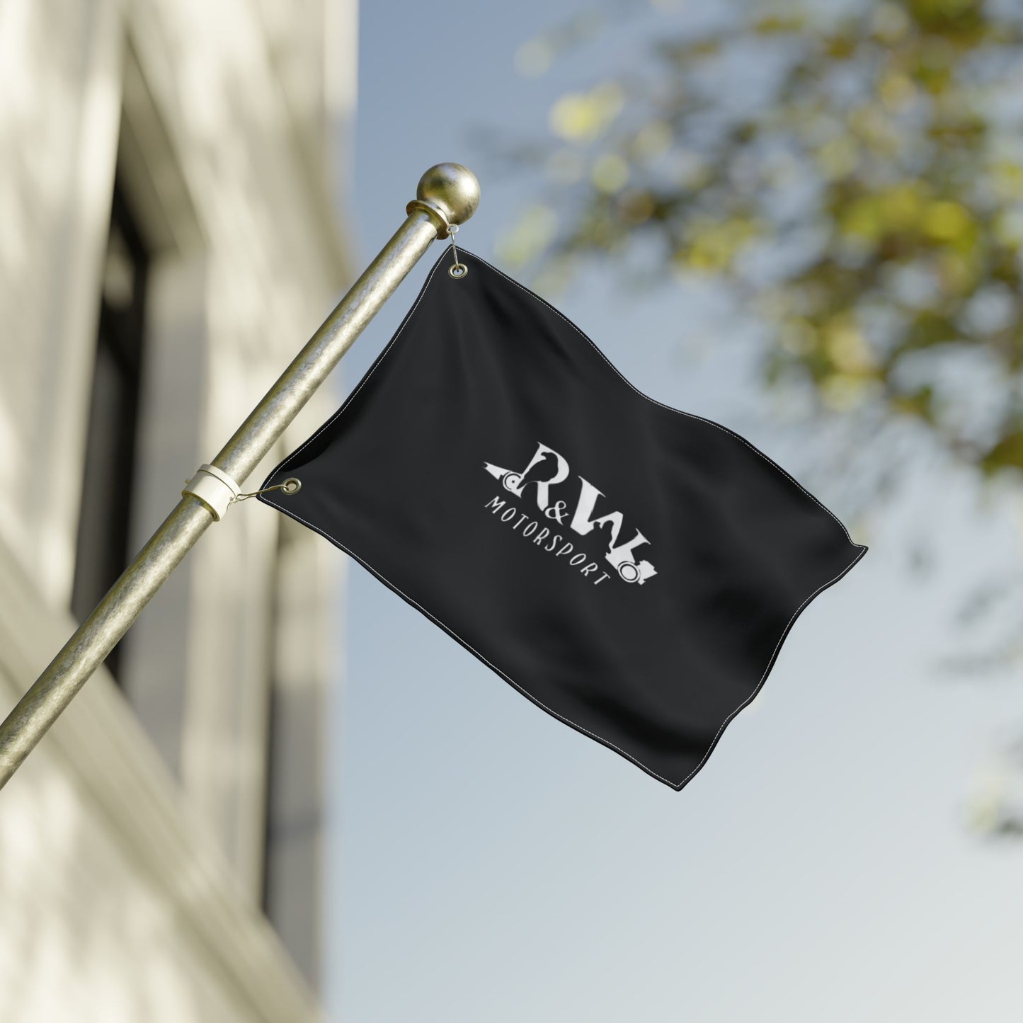 R&W Motorsport Team Flag (Tarmac Black)