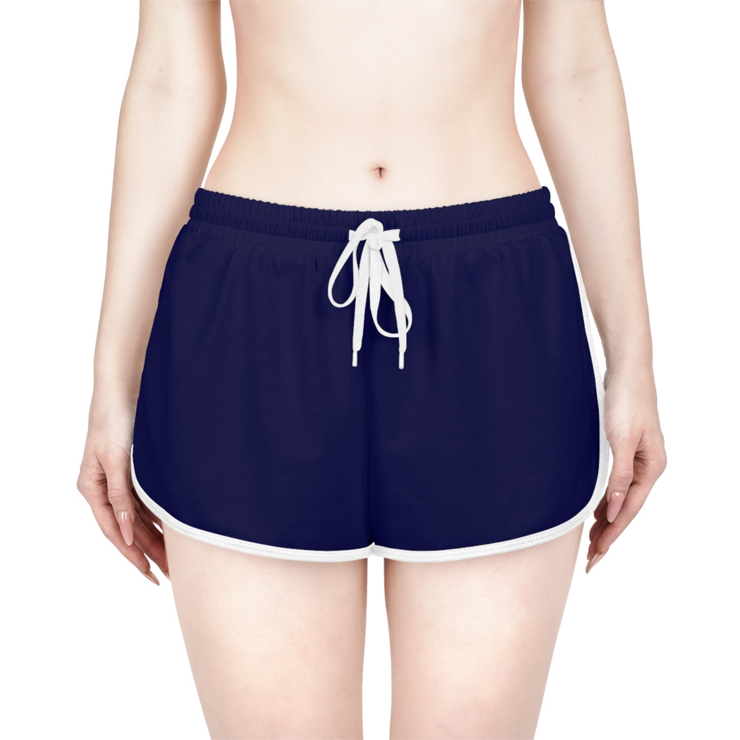 R&W Women's Minimalist Logo Relaxed Shorts — Noble Navy