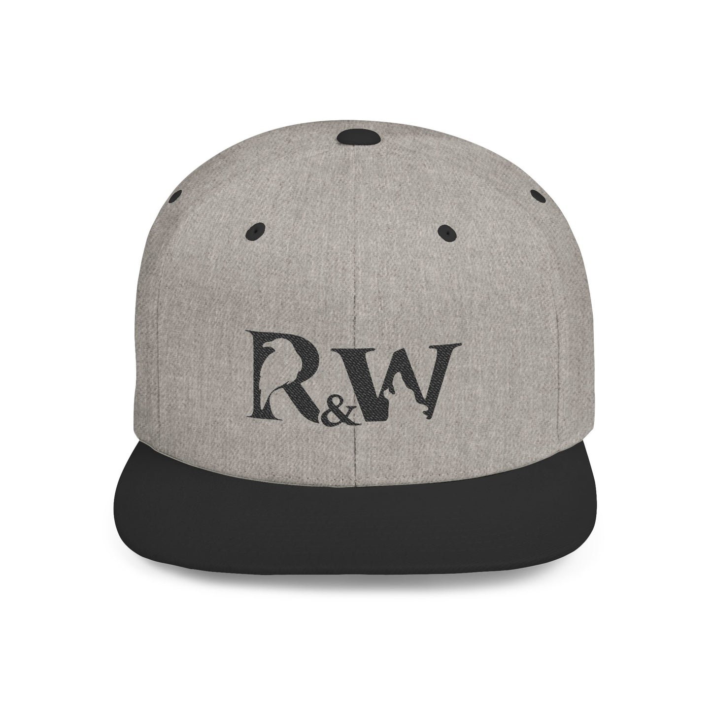 R&W Athletics Distressed Logo Snapback Hat